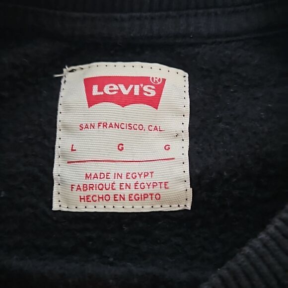 Levi's Girl Signature Logo Long Sleeves Sweater Large 10/12 Years Old Black/Red - Picture 5 of 16